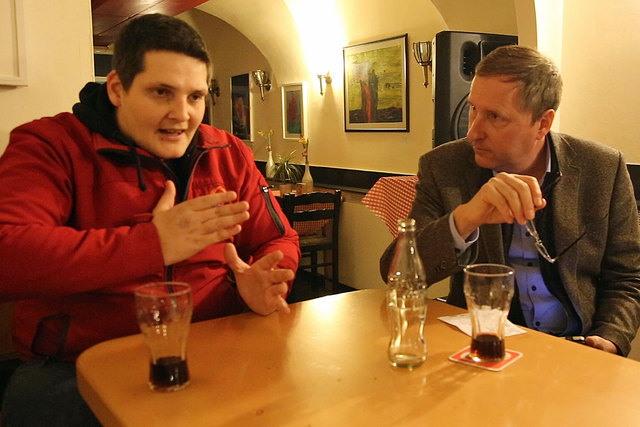Oliver Mayerhofer im Gespräch mit GR. Dr. Andreas Skorianz