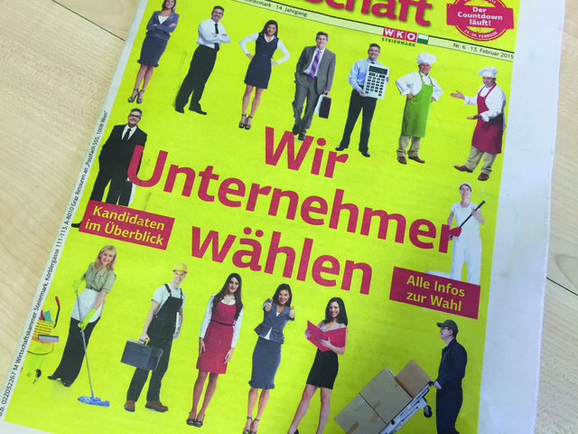 Mit der "Steirische Wirtschaft" informierte die WK ausführlich ihre Mitglieder.