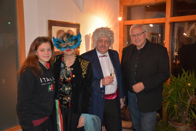 Venezianische Impressionen: Sophie Mayerhofer, Silvia Schweighofer, Karl J. Mayerhofer und NR-Abg. Johann Hell.