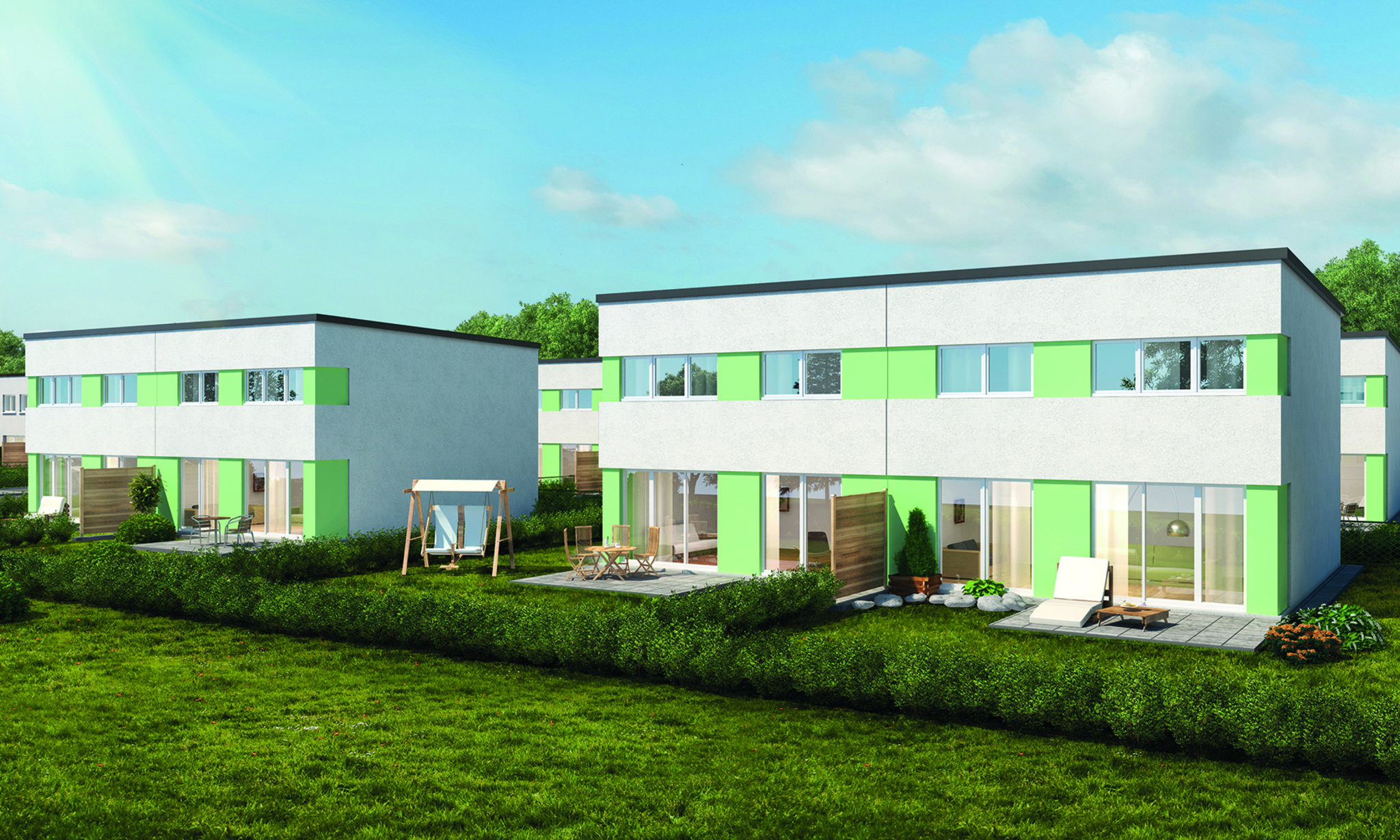 Neue Wohnhaussiedlung in Theresienfeld Wiener Neustadt