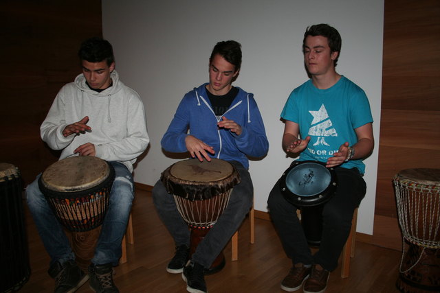 Trommlergruppe - Schüler des KORG Zams