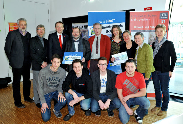 Mit energieeffizienten Klassenräumen wurde die HTL St. Pölten in das Klimabündnis aufgenommen. | Foto: mss/Vorlaufer