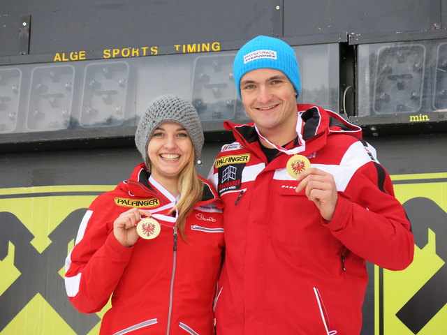 Tiroler Meister: Vanesssa Stadler und Thomas Kammerlander. | Foto: TRV/Leitner