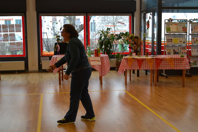 Margarete Müllner hat eine spezielle Wurftechnik