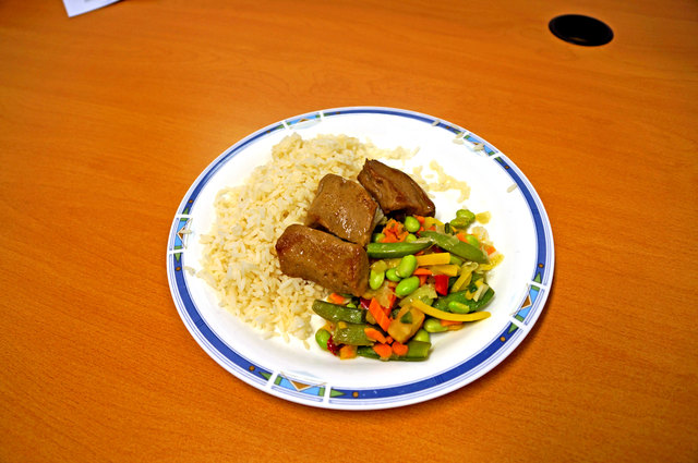 Seitan sieht aus wie Fleisch, schmeckt vollmundig und hat wenig Fett.