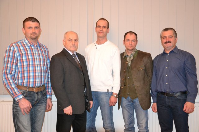 Die Mitglieder des Prüfungsausschusses: Jürgen Gratzl, Karl Immervoll, Franz Winkelbauer, Karl Freitag und Johann Dangl.