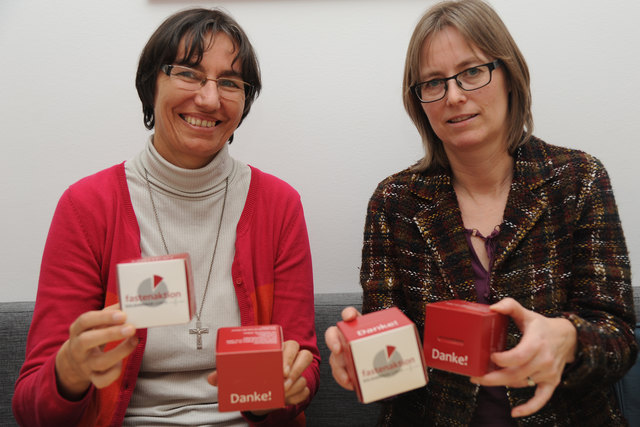 Ordensfrau Hanni Denifl und Karin Hintersteiner, Organisatorin der Fastenaktion | Foto: Wolfgang Zarl