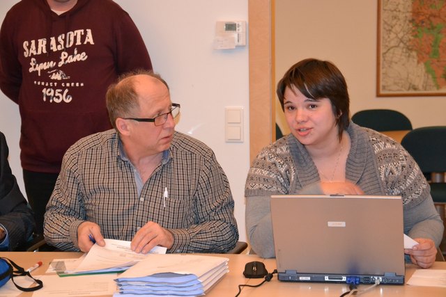 Martin Dangl und Heidi-Maria Habisohn erstellten "live" das Protokoll.