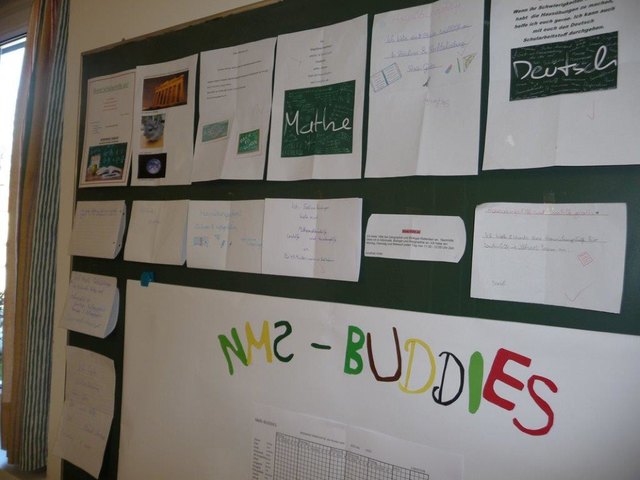 Auf der Buddies-Pinnwand werden die Termine organisiert | Foto: NMS Raab