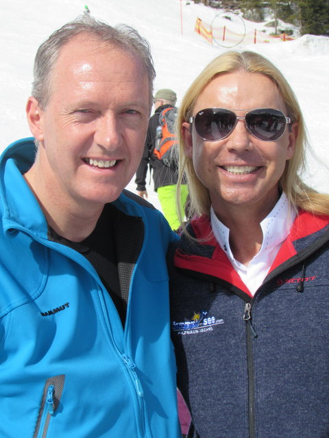 Genossen das gute Wetter und die gute Musik: Martin Sieberer und Andi Steibl.