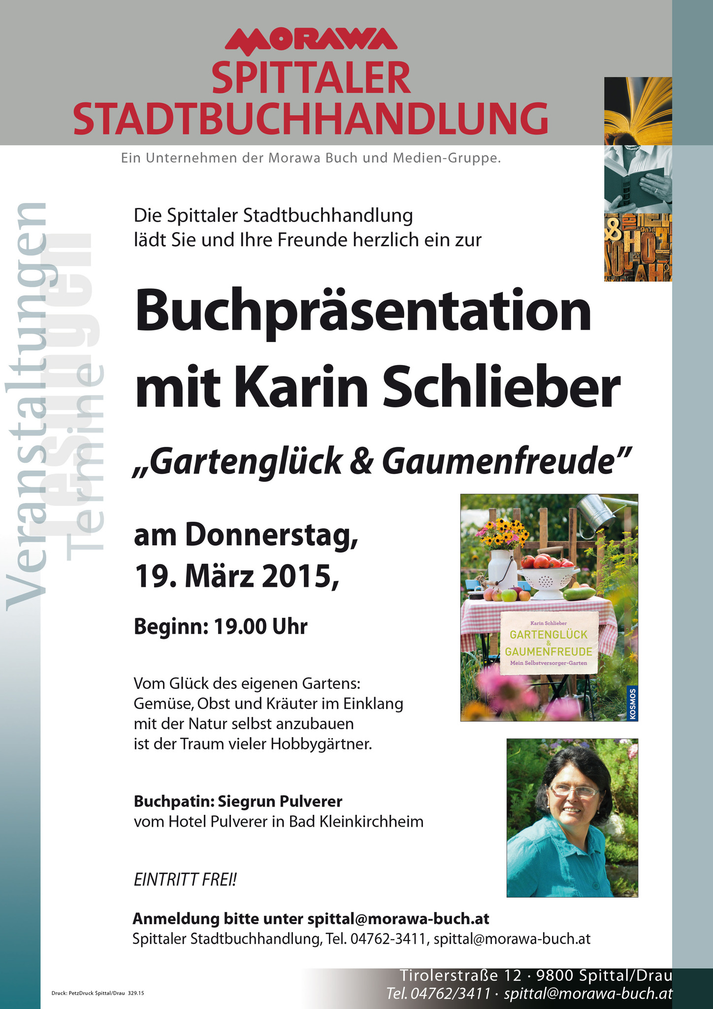 Buchpräsentation "Gartenglück & Gaumenfreude" Spittal