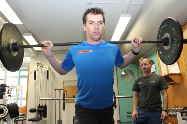 Im Olympiazentrum Salzburg-Rif holte sich Matthias Lanzinger den letzten Schliff. | Foto: Foto: Privat