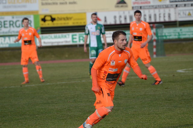 Christoph Kröpfl brachte Hartberg in Innsbruck mit 1:0 in Führung. | Foto: KK
