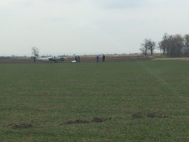 Die Piper landete auf einem Feld zwischen Apetlon und Frauenkirchen.