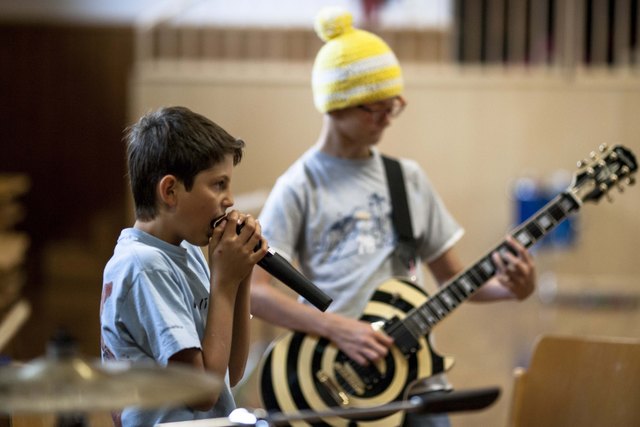 Bereits zum achten Mal für die Musizier- und Komponierwerkstatt KLANGSPUREN LAUTSTARK in Imsterberg statt. | Foto: Andreas Knapp