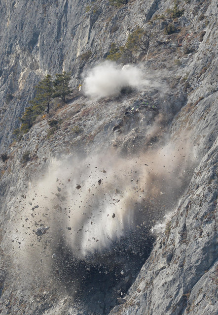 Sprengung am Montag Nachmittag | Foto: ZOOM-Tirol