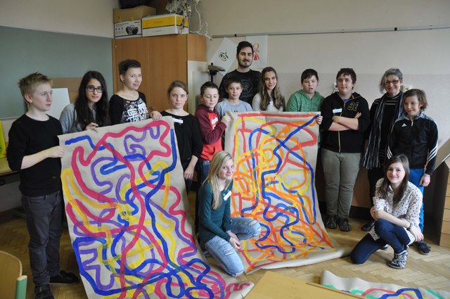 Die Schüler hatten bei der Ausarbeitung des Projektes viel Spaß. | Foto: KK