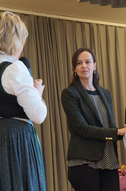 Bundesministerin Sophie Karmasin im Gespräch mit Barbara Kiendlsperger