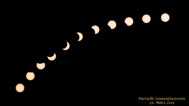 Rund zwei Stunden lang war die Sonne teilweise vom Mond verdeckt. | Foto: Michael Schmidt