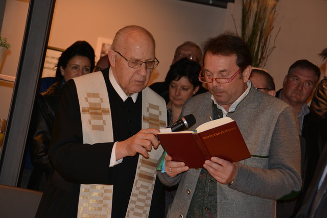Der Melker Pater Rupert Zöchbauer mit Anton Haubenberger.