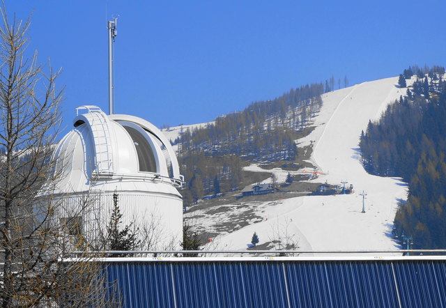 am Skiberg Gerlitze befindet sich das Sonnenobservatorium Kanzelhöhe