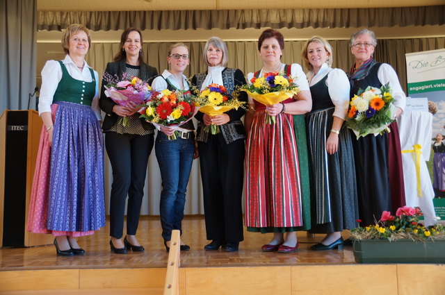 Am Podium: M. Krautgartner, S. Karmasin, J. Krenn, G. Weber, R. Seitinger, B. Kiendlsperger und L. Glück.