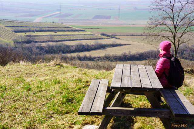 Vom Rastplatz hat man eine schöne Aussicht