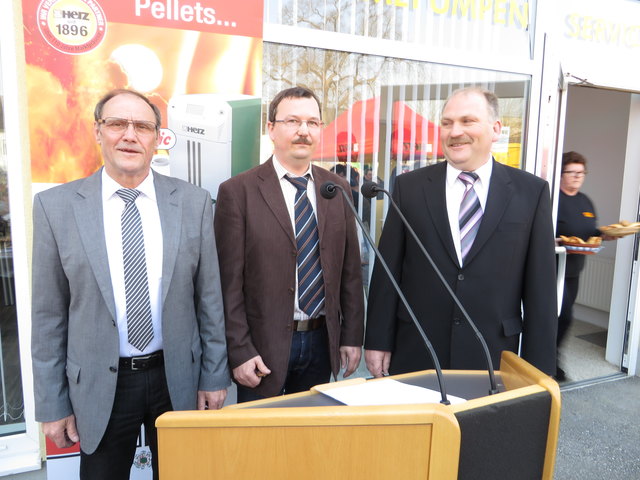 Die Unternehmer Ernst Töltl, Gerhard Wuscher und Jürgen Szeidl