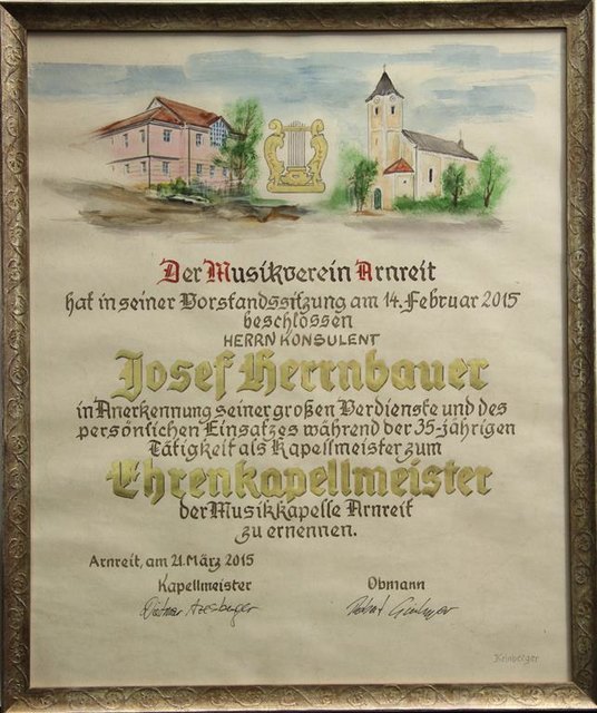 Ehrenurkunde