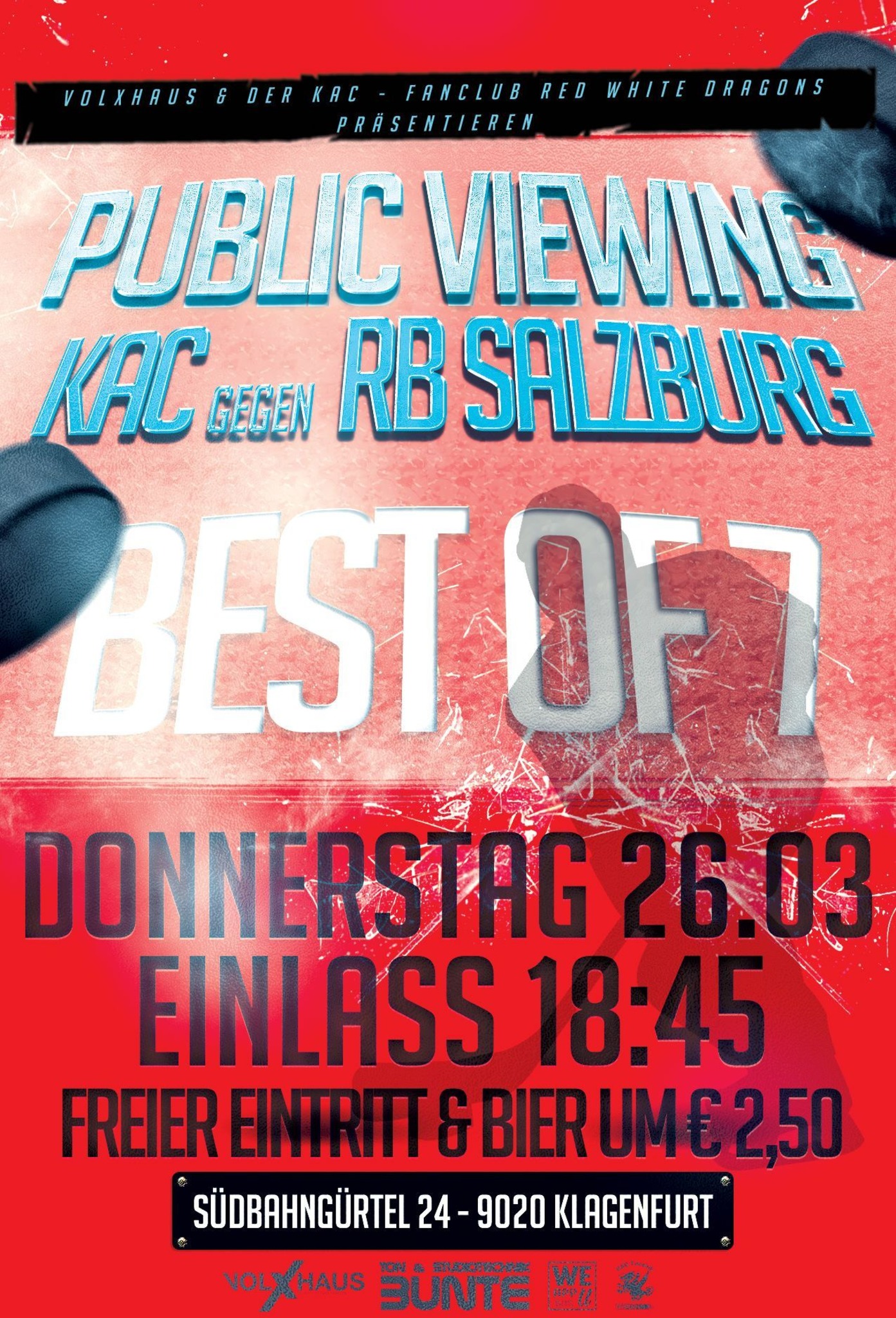 KAC - RB Salzburg - Public Viewing - Klagenfurt KAC - RB Salzburg - Public Viewing - Klagenfurt