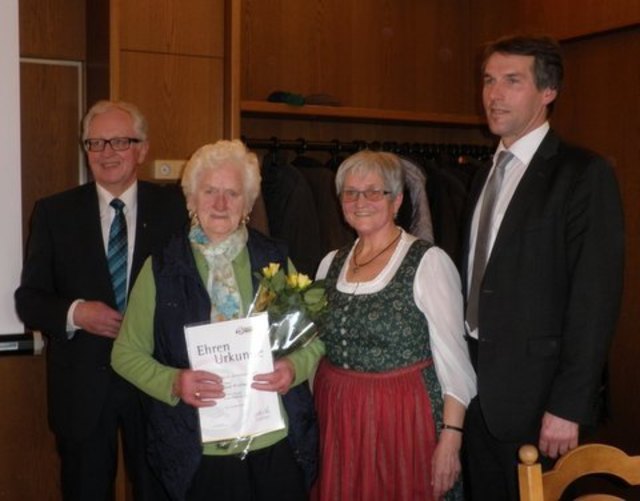 Arnold Weixelbaumer, Anna Pichler, Anna Wagner und Johannes Rechberger. | Foto: Seniorenbund