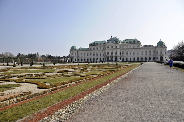 Blick zum oberen Belvedere