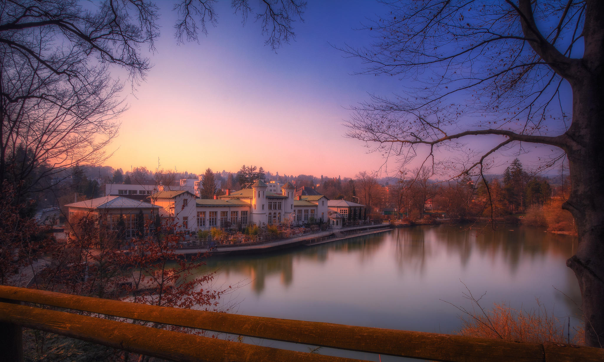 Abendliches vom Grazer Hilmteich Graz