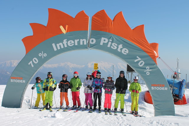 Für die Skikönige im Bild wurde keine noch so steile Piste zum Inferno