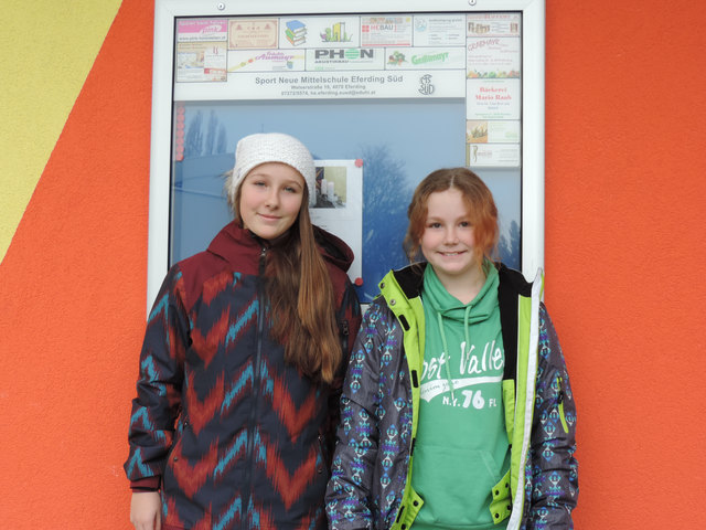 Nora Stokic und Anabel Reimers aus der 2a-Klasse