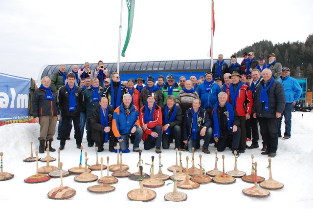 Salzburger- und Steirer-Seppn mit Moar, Hagln und Organisatoren. | Foto: Reiteralm Bergbahnen/Trinker