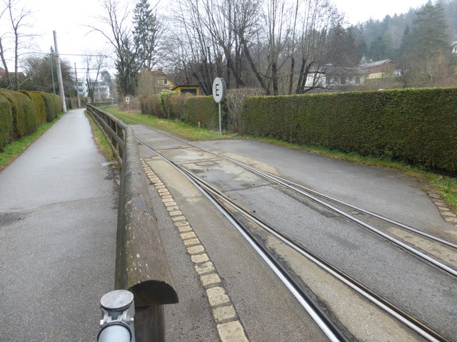 Permanend beheizte Weiche bei der Haltestelle Wagnesweg in Mariatrost.