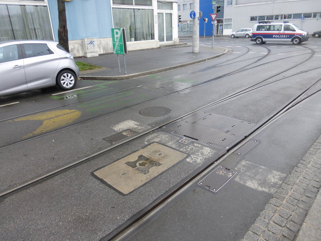 Die Weichen in der Aspergasse heizen auch nur wenn es notwendig ist.