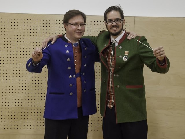 Die Kapellmeister Alexej Fedotov (Hellmonsödt) und Christian Kaiser (Kirchschlag) werden am 18.4. erstmals im Team dirigieren | Foto: Musikverein Kirchschlag