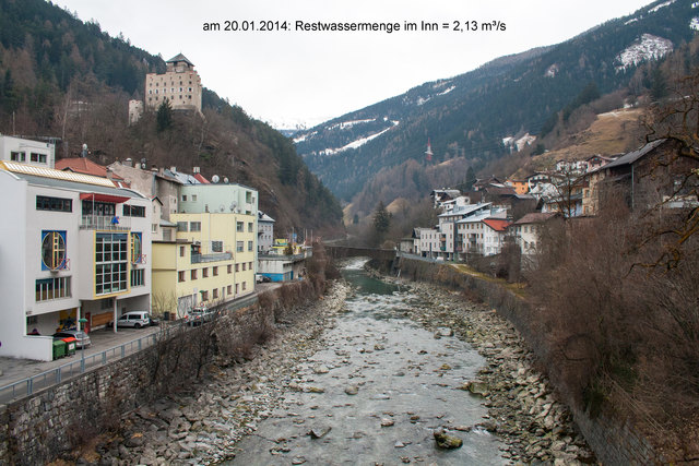 Derzeitiges winterliches Restwasser nach Zuflüsse ab Runserau. © Ing. Günter Kramarcsik