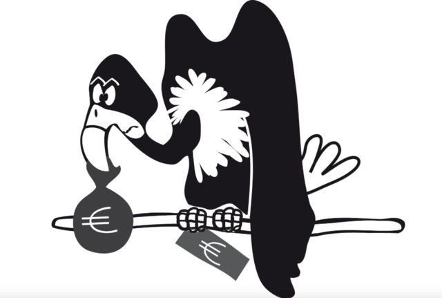 Egal, ob man eine Bank rettet oder nicht: es kommt uns allen teuer zu stehen. Fotocredit: Ilustration:kg