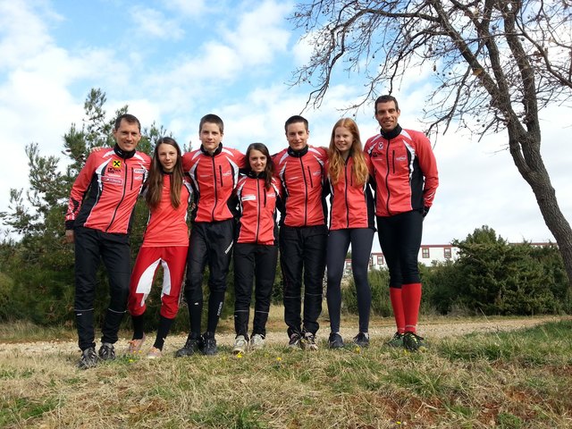 Sieben BurgenländerInnen auf Trainingslager: Gernot Kerschbaumer, Felicitas Marti, Richard Gremmel, Julia Bauer, Helmut Gremmel, Hannah Kalcher und Markus Lang | Foto: Kerschbaumer