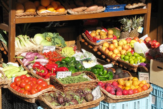 Junges Gemüse am Markt