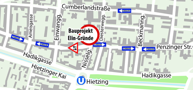 Einer der Vorschläge: Durch Einbahnen auf der Penzinger Straße könnte die Durchfahrt verhindert werden.