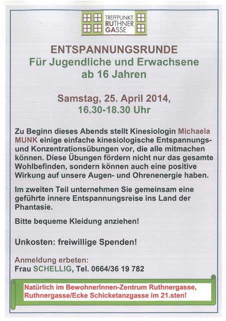 Treffpunkt Ruthnergasse freut sich über viele interessierte BesucherInnen!