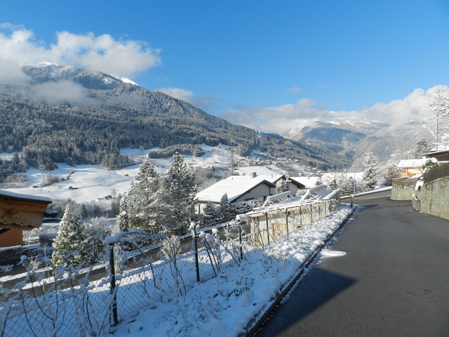 Der Hohe Riffler noch im Nebel