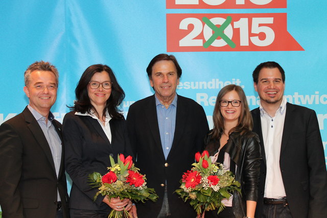 Ingo Reisinger, Petra Pieber, Franz Voves, Irina Fehringer und Michael Schickhofer (v.l.n.r.).