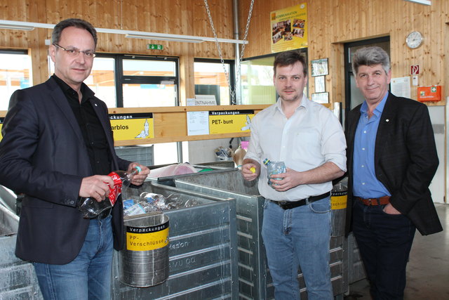Sehen den BAV auf Schiene: V. l.: Vorsitzender Roland Wohlmuth, Umweltberater Johannes Weninger und Verbandssekretär Walter Köstlinger.