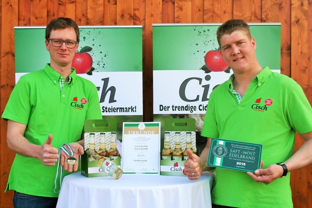 Stefan Fellner und Peter Bäuchel wurden mit ihrem "Cisch" bei der Landesbewertung vergoldet. | Foto: KK