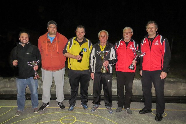 Die Siegerteams des Allgemein-DUOs des ASKÖ Ma. Theresia - 1. ESC Wr. Neudorf - 2. ESV Kottingbrunn - 3. ESV ASKÖ Gerasdorf